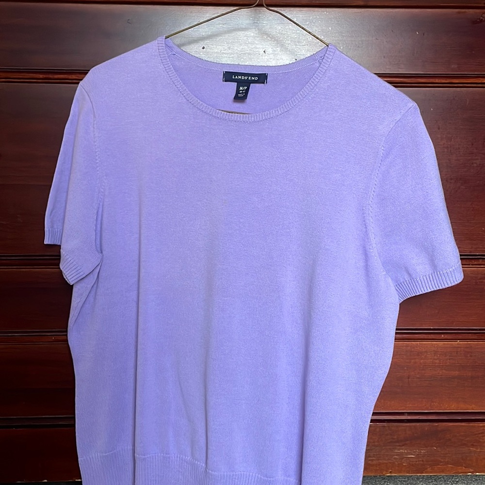 Casual lavender sweater by Land’s End